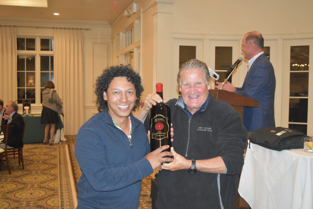 2022 Exchange Club Golf outing at Woodway Country Club. Winner of a bottle of wine