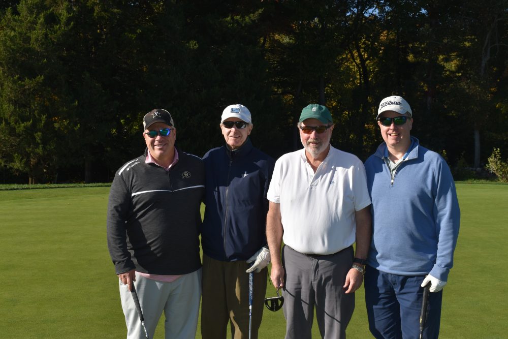 Left to right -- Bob Gibbons Jr, Bob Gibbons Sr., Jim Hennessy, Jeff Platt