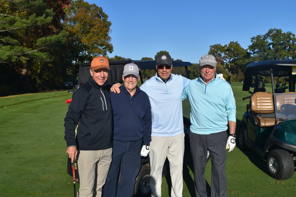 Paul Reinhart, Joel Pelzner, Jim Bakal, and Bob Clay -- 2022 Exchange Club Golf outing